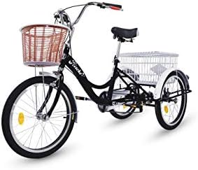 Riscko Tricycle for Adults with Two baskets