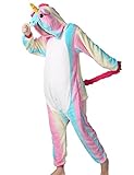 Adult Onesie Unicorn for Women Men Pajamas Animal Cosplay Halloween Costume Cute Sleepwear