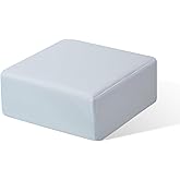 TOPPURE Cube Memory Foam Pillow for Side Sleepers, Square Pillows for Neck and Shoulder Pain Relief, Coach Pillow, Travel Pillow with Washable Pillowcase (Gray, 12"x12"x5")