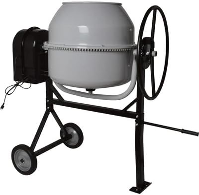 Klutch Portable Electric Cement Mixer - 6 Cubic Ft. Drum