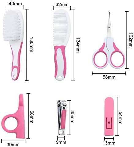 Sptwj Kit De Soins Pour Bebe 6 Pieces Avec Brosse A Cheveux Pour Manucure Et Soins Professionnels Rose Soin Des Ongles Bebe Et Puericulture Lawawarenesssociety In