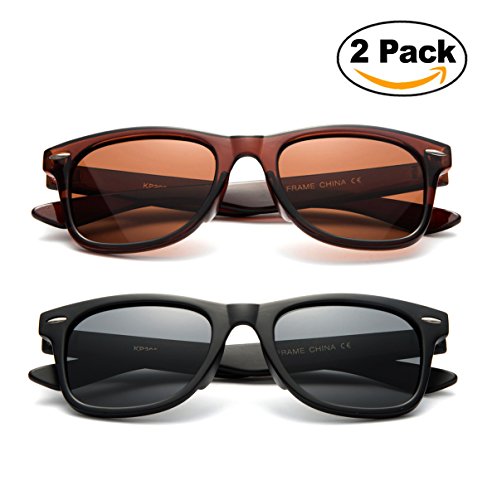 Newbee Fashion - Kids Toddler Baby 80's Classic Vintage Retro Style Mirrored Lens Design Polarized Fashion Sunglasses with Polarized Lenses (1-6 Years)