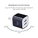 Wall Charger, Charging Block Brick, FiveBox 2-Pack Dual Port 2.1A USB Wall Charger Base Charging Cube Plug Phone Charger Box for iPhone X/8/7/6/6s Plus, iPad, Samsung Galaxy S7 S6 Edge, Android, LG