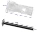 Micro Trader 2pcs Toilet Top Cover Lid Seat Fixings WC Blind Hole Fitting White Screws