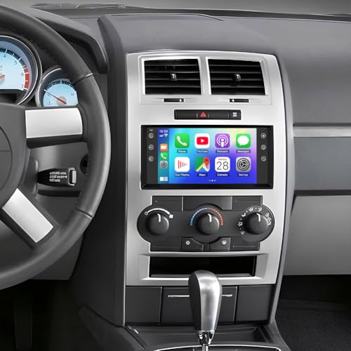 Double Din Car Stereo Radio for Dodge Charger 2008-2010,Android 13 7 inch Touch Screen Head Unit Car Stereo w/Wireless Carplay Android Auto Support GPS Bluetooth WiFi FM RDS DSP Backup Camera