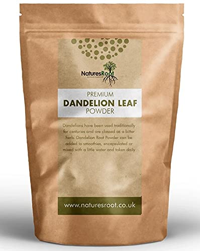 Nature’s Root Dandelion Leaf Powder 250g - Non-GMO | Vegan Friendly - Pure Finely Milled Herbal Powder – 100% Natural - Vegan & Additive-Free