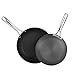 Cooks Standard 2 Piece Nonstick Hard Anodized Saute Skillet, Bl 9.5 and 11-Inch Fry Pan Set inch inch, Black