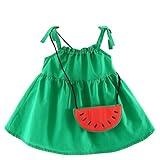 Efaster Baby Girl Sleeveless Sling Pure Color
