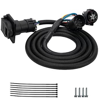 Amazon.com: 56070 7-Pin Trailer Wiring Harness Extension, 5Th Wheel 7