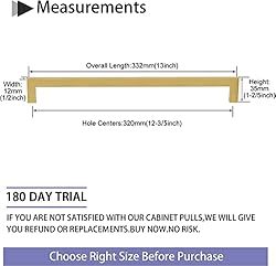 homdiy 25 Pack Square Cabinet Handles Brushed Brass
