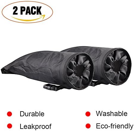 Nifeo 2 Pack Car Trash Bags, Washable Leakproof Eco-friendly Seatback Hanging Garbage Bags, Home and Vehicle Use