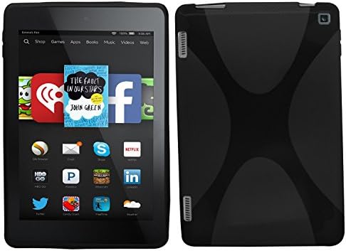 X Series Wave Hydro Gel Protective Case cover for Kindle Fire HD7(2014 Version) (Black)