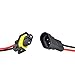 MUYI Fog Light Connector, 2 Sets H11 H9 H8 880 881 Adapter Female and Male Connector Pigtail Socket Wiring Harness for Headlight Fog Light