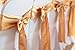 SPRINGROSE Gold Wedding Satin Chair Sashes(set of 10). These Are a Wonderful Decoration for Your Chairs. Be Sure and Add Them to Your List of Party Supplies.