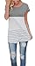 Shirts for Women Summer Short Sleeve Tunic Tops Striped Lace T Shirts Blouses