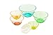 Imperial Home All Purpose Glass Bowl and Food Storage Containers 10 Pcs Set - Glass Lunch Bowls Set with Snap Tight Lids (Wave Design)