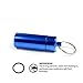 Deke Home - Waterproof Aluminum Pill Box Keychain, Mini Travel Pill Holder Case, Portable Medicine & Vitamin Organizer, Food Grade, Airtight Dispenser, Pocket Container for Daily Use