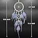 Urdeoms Small Dream Catcher for Car Crystals Boho Wall Decor Dream Catchers for Bedroom Adult Girls Boys Teen Room Hanging Decoration Festival Gifts(NO.21)