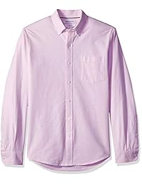 Essentials camisa Oxford de manga larga para hombre