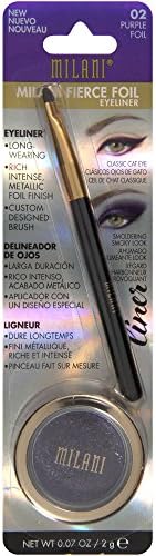 02 Purple Fierce Foil Eyeliner Long Lasting Rich Intense Custom Brush Wear 0.07 oz