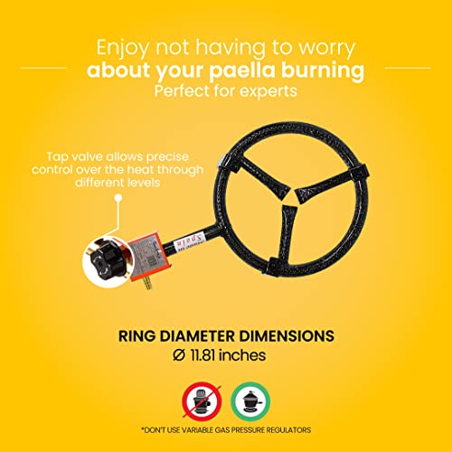 Paella Natural Gas Burner G300, Paella Grill System with Great Heat Power, Perfect For Outdoors