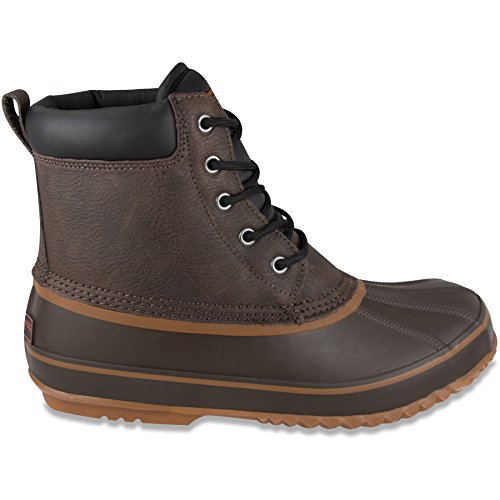 London Fog Mens Ashford Waterproof and Insulated Duck Boot Brown 9 M US The Camping Companion