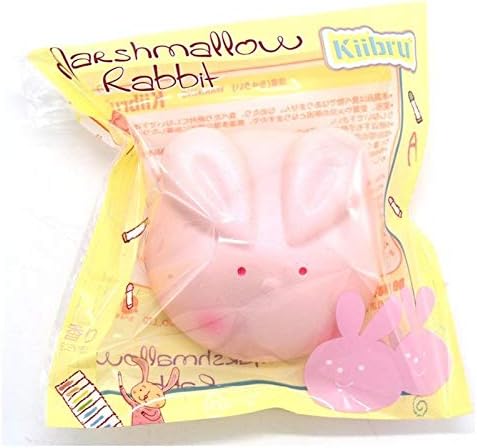 Amazon Kiibru マシュマロ うさぎ ピンク まるまる スクイーズ Squeeze ぷにぷに 低反発 スポンジ スクイーズ おもちゃ