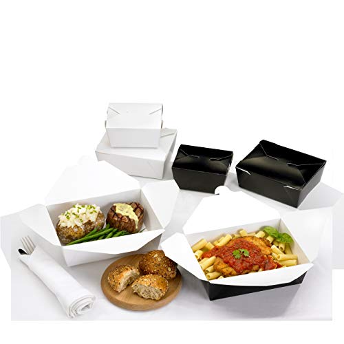 45 Pack EcoFriendly Microwavable Take Out Boxes Kraft Luch Boxes