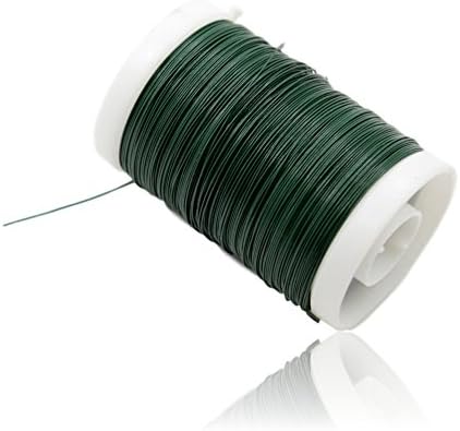 West5Products 100g Green Reel Florist Binding Wire 28g 0.38mm