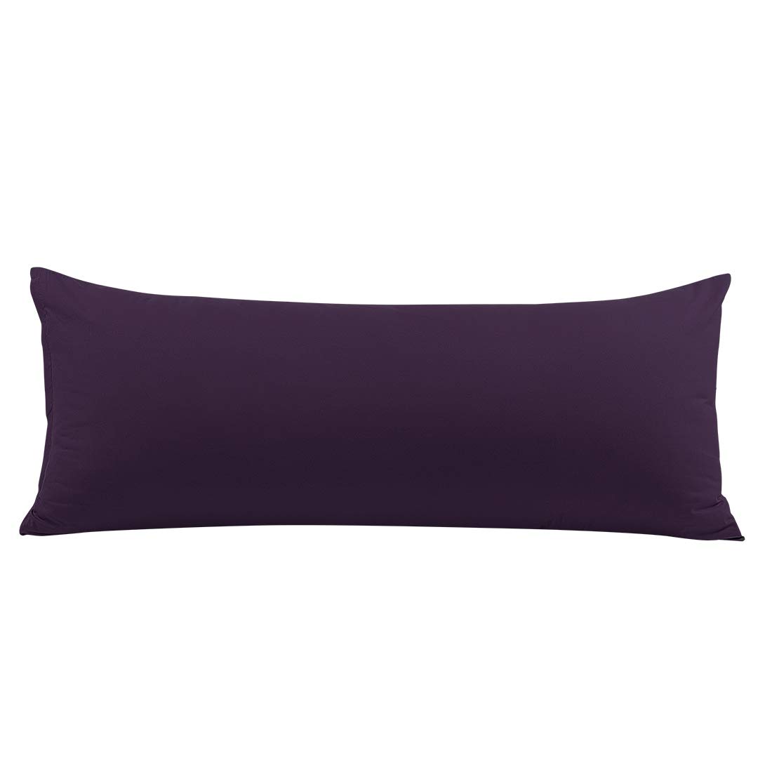 PiccoCasa Body Pillow Pillowcase with Zipper Closure, 1800 Series Brushed Microfiber Body Pillow Cover, Soft Long Pillow Cases for Body Pillows Eggplant 50 x 140cm/ 4.6ft.