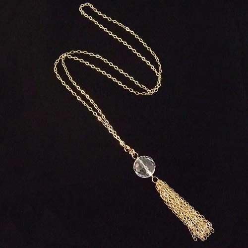 Coco Crystal Gold Necklace