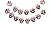 Cartoon Birthday Banner,Kids Birthday Party Decoration For Girls, Pink