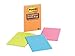 Post-it Super Sticky Lined Notes, 4 Sticky Note Pads, 4 x 6 in., School Supplies, Office Products, Sticky Notes for Vertical Surfaces, Monitors, Walls and Windows, Supernova Neons Collection