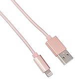 Eashion rrx662 3'/6'/10' Nylon Braided Lightning Cable Compatible with iPhone 7/7 Plus/6/6S/6S Plus/Se/5S/5, iPad, iPod Nano 7 - Gold - 3 Piece