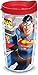 Tervis Superman Tumbler with Wrap and Red Lid 10oz Wavy, Clear