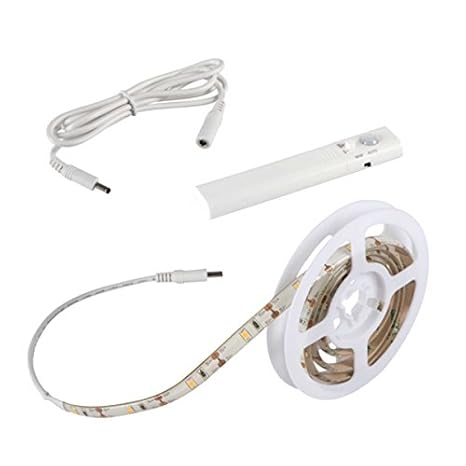 LED Stripe 1m Set mit Sensor Bewegungsmelder und Batterie - Stripes Lichterkette Band Streifen Leiste Lichtleiste Bänder
