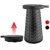 Collapsible Stool – Portable Retractable Folding Stool for Adults Kids Indoors Outdoors – for Camping Fishing Gardening Travelling BBQ