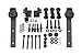 TCBunny 8FT Sliding Barn Door Hardware Kit Black Antique Smooth and Quiet Steel Track Set