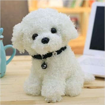 perro blanco peluche