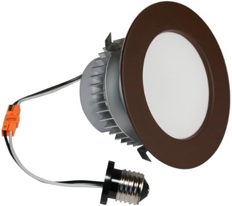 American Lighting EP4-E26-30-DB E-Pro 4-Inch Downlight, 3000K Color Temp, E26 Base, 7.5W, 525 Lm, Dark Bronze Trim