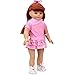 Shero 12 - 16 Inches Baby Doll's Dress Pink Dress with Shoes