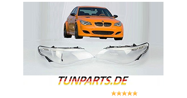 Faro Cristal para E60 E61 antes de Facelift 5er Disco Dispersado Lentes Cubierta LED