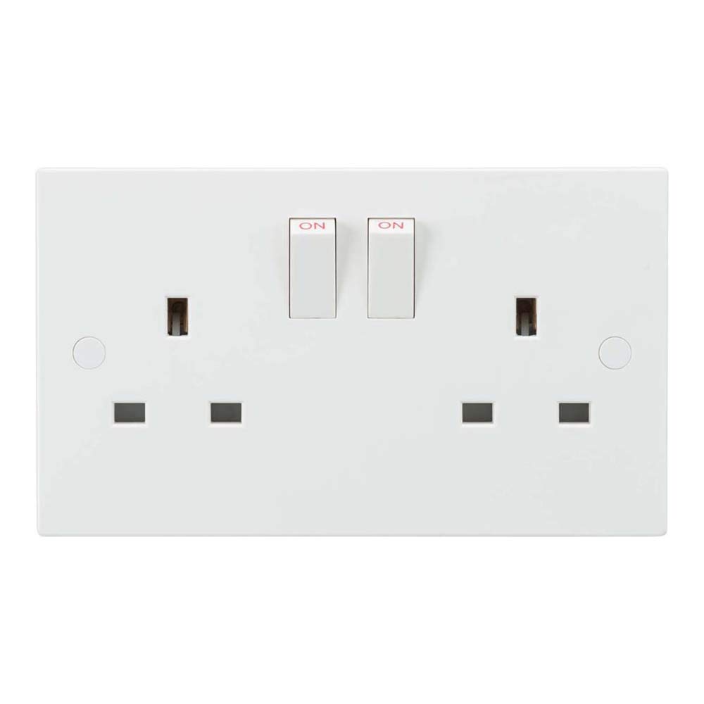 13A 2G SP Switched Socket with Twin Earths