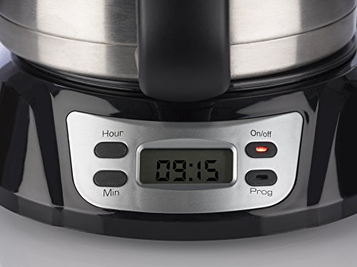 Korona 10332 Kaffeemaschine mit Timer, Edelstahl schwarz mit Thermoskanne – Bild 3