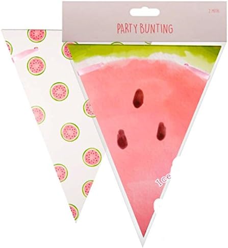 DivasWorld Party Banner bunting flemingo watermelon donuts flag bunting 2 mts (Watermelon)