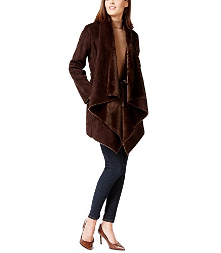 calvin klein faux shearling coat