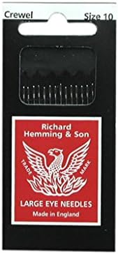Hemming HEM235-10 15 Piece Needle Crewel Embroidery, Size 10