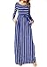 levaca Women's Long Sleeve Pleated Pockets Loose Casual Maxi Long Dress