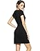 ACEVOG Women's Work Dress Official Wear to Work Retro Business Bodycon Pencil Dress Black