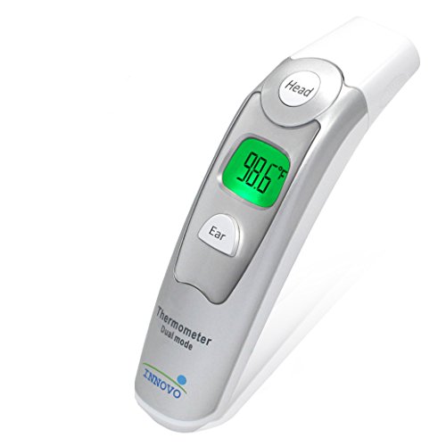 Innovo Medical Digital Forehead and Ear Thermometer Upgraded Model - Temperature and Fever Health Alert Clinical Monitoring System for Children and Adults - CE and FDA Cleared (Certified Refurbished)